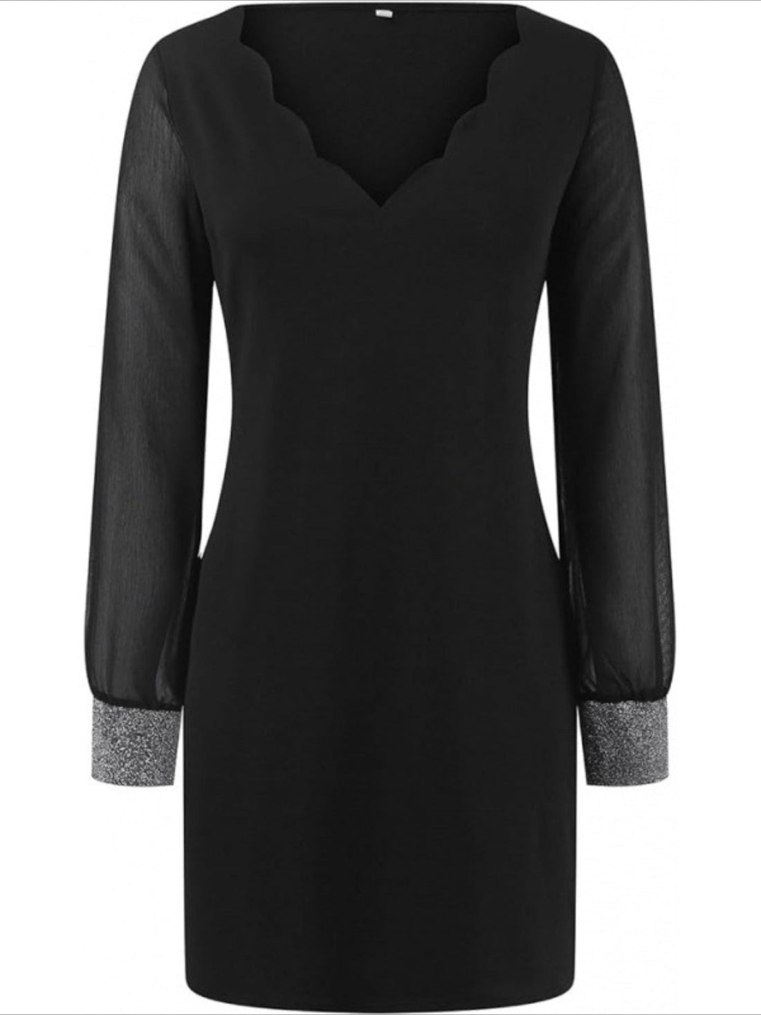Long Sleeve Plain Jersey V Neck Daily Going Out Casual Midi Dress