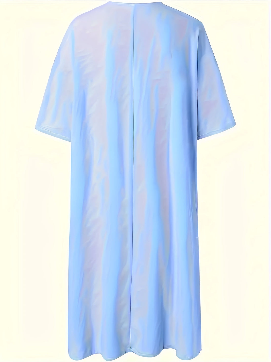 Solid Color And Linen Elegant Short Sleeves leisure Slimming Dress