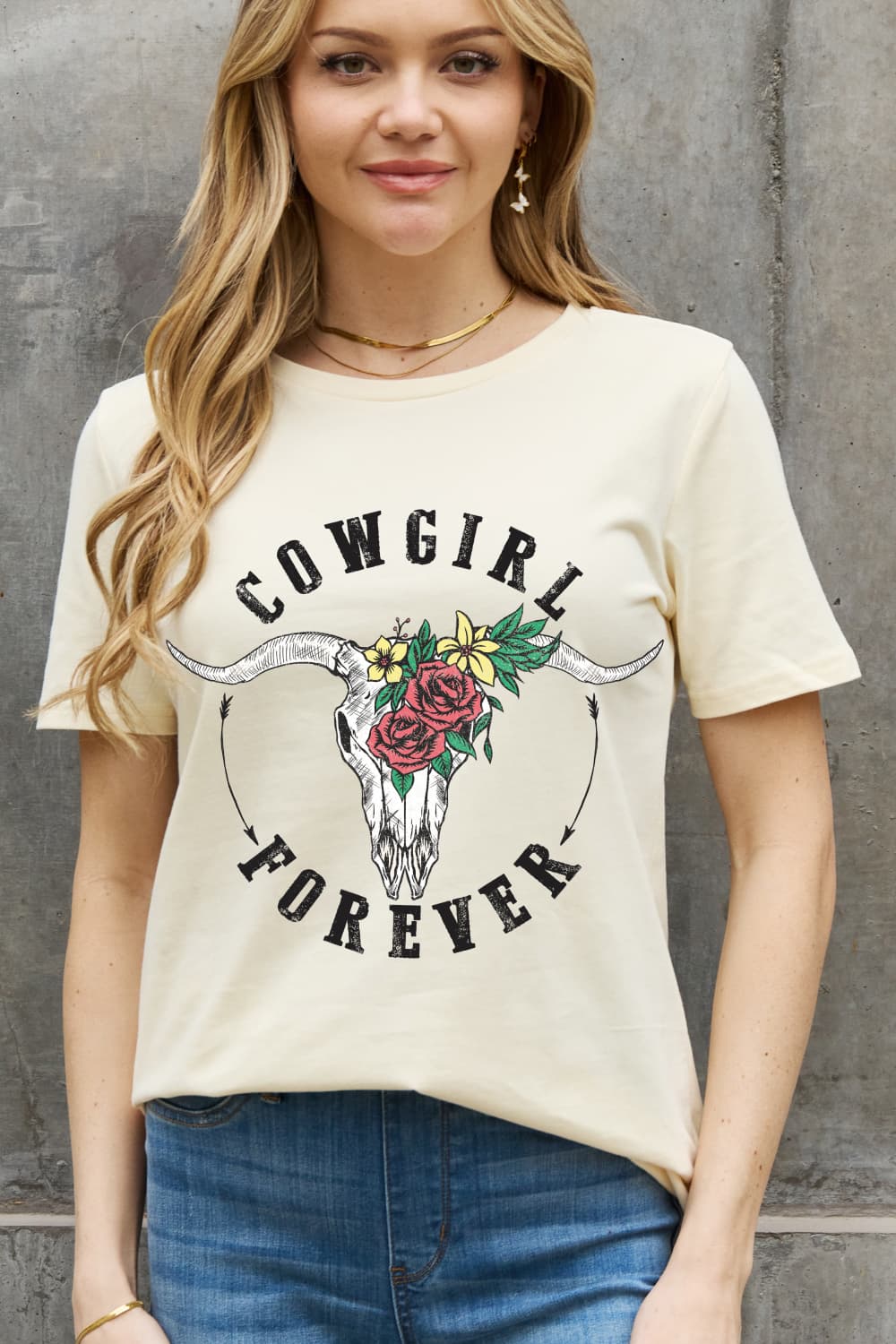 Simply Love Full Size COWGIRL FOREVER Graphic Cotton Tee