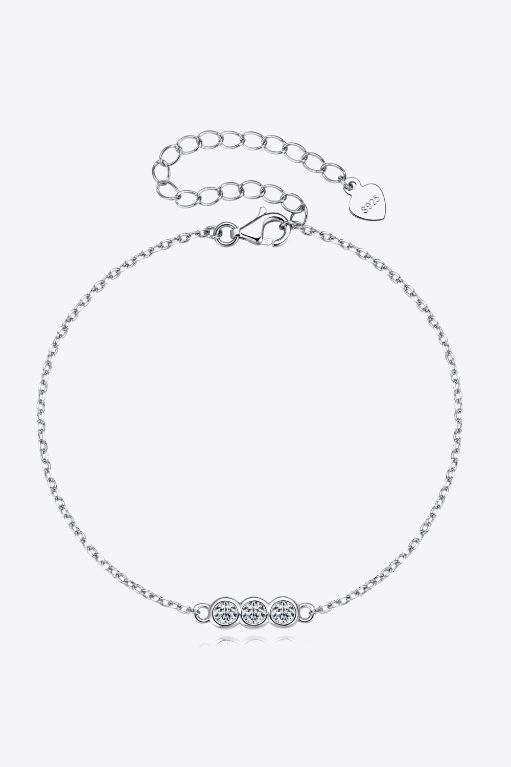 Moissanite 925 Sterling Silver Bracelet