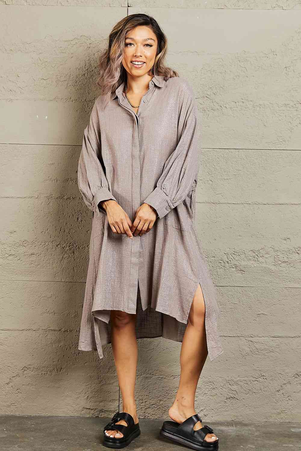 Petal Dew Hold Me Close Button Down Dress