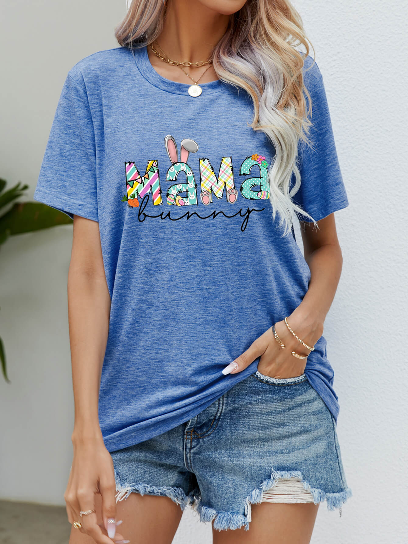 MAMA BUNNY Easter Graphic Tee