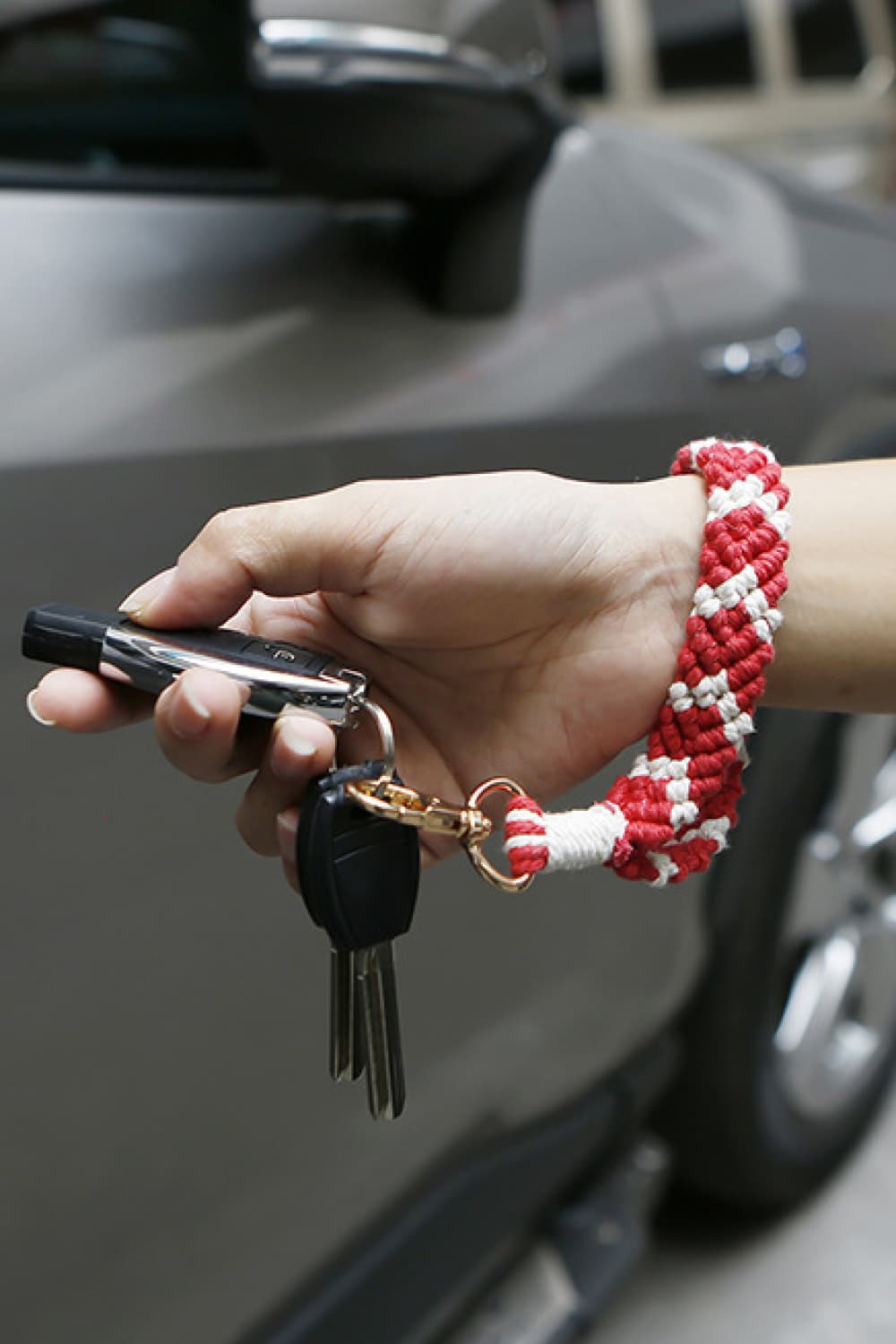 Macrame Wristlet Key Chain