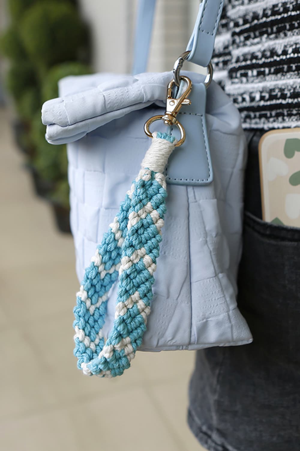 Macrame Wristlet Key Chain