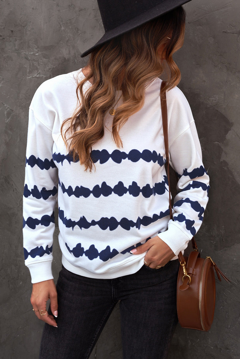 Tie-Dye Drop Shoulder Sweatshirt