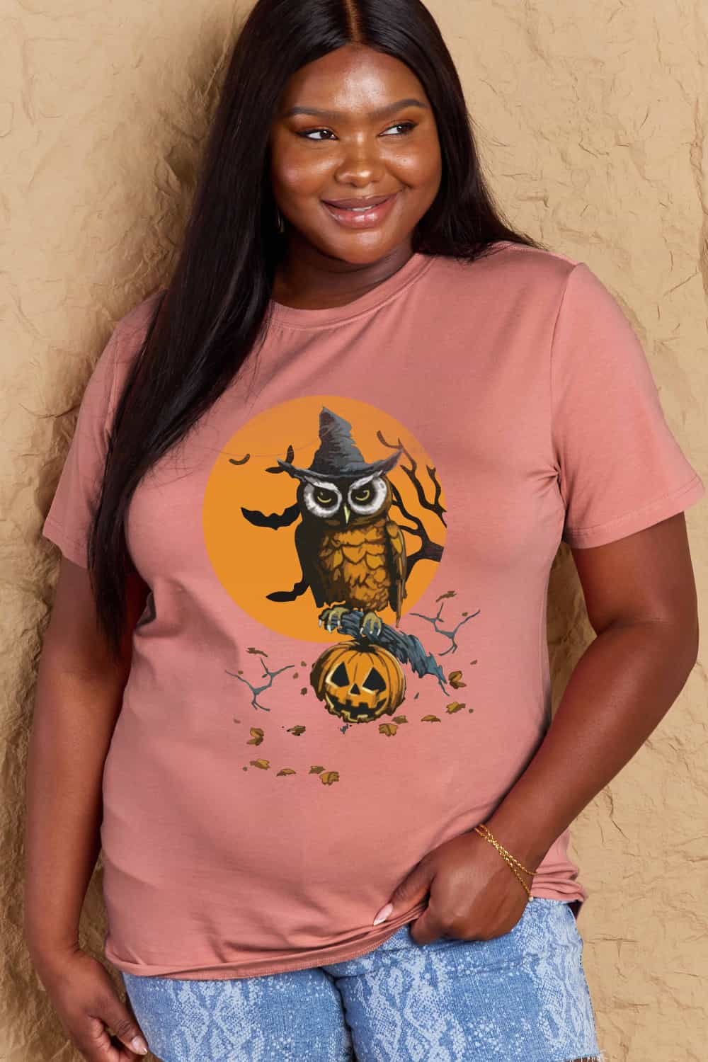 Simply Love Full Size Holloween Theme Graphic Cotton T-Shirt