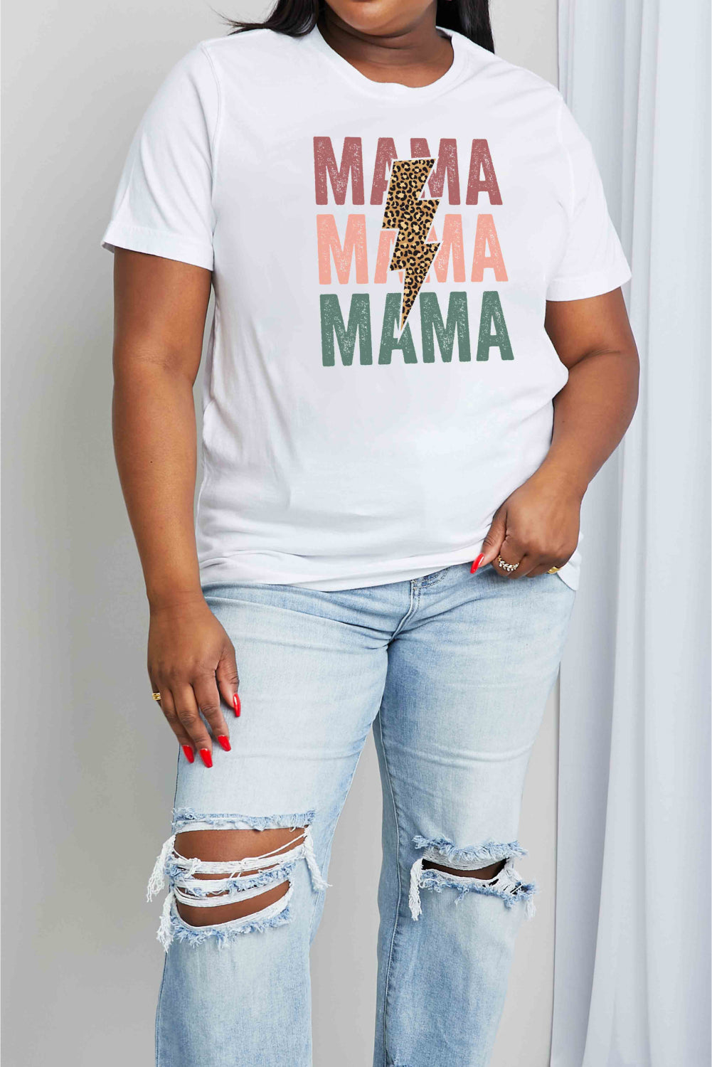 Simply Love Full Size MAMA Graphic Cotton T-Shirt