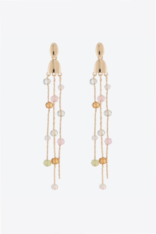 Beaded Long Chain Earrings