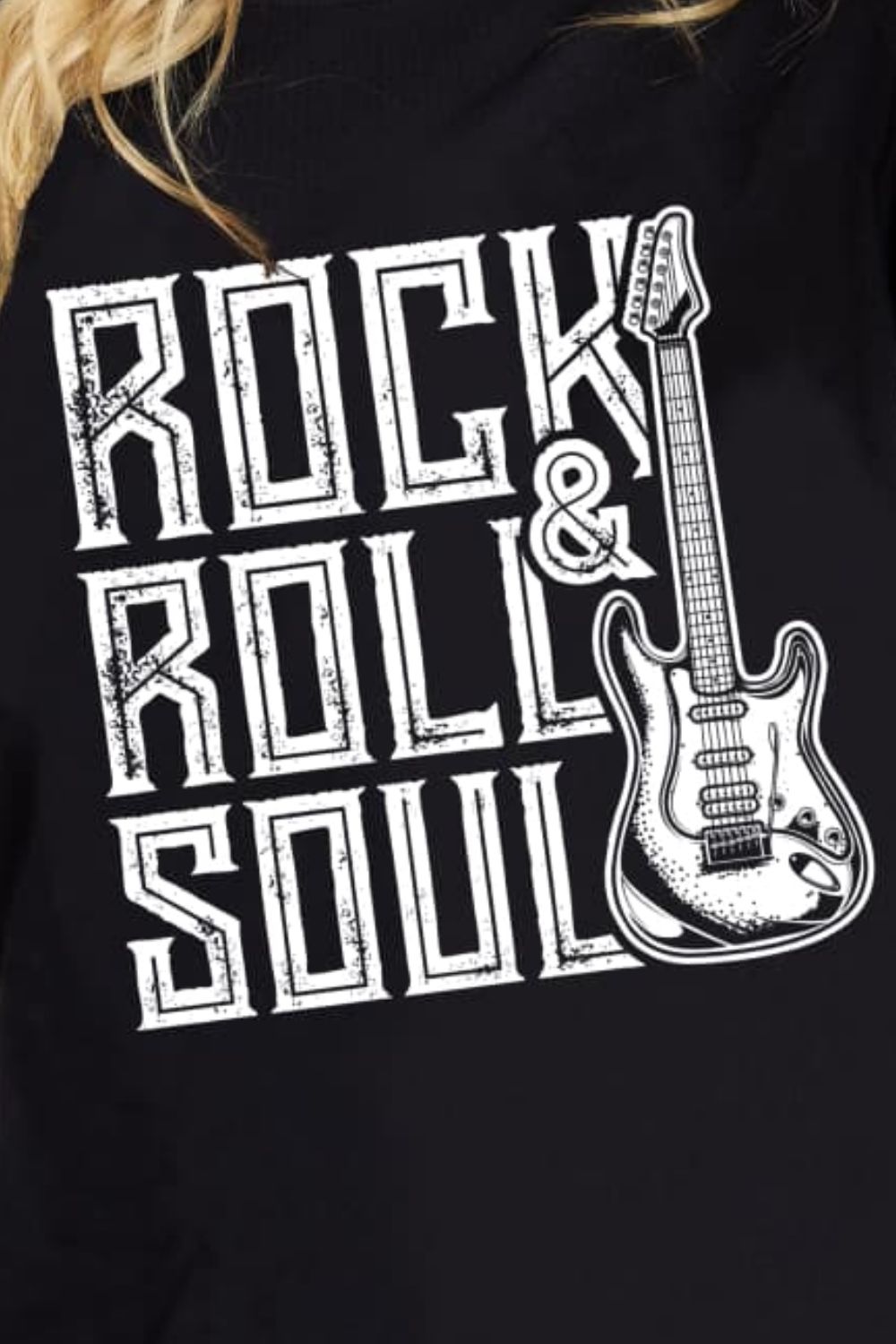 Simply Love Full Size ROCK & ROLL SOUL Graphic Cotton T-Shirt