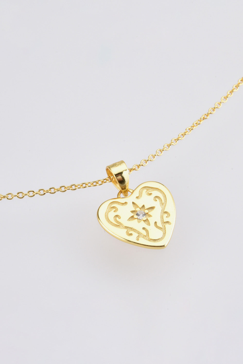 Heart Pendant 925 Sterling Silver Necklace