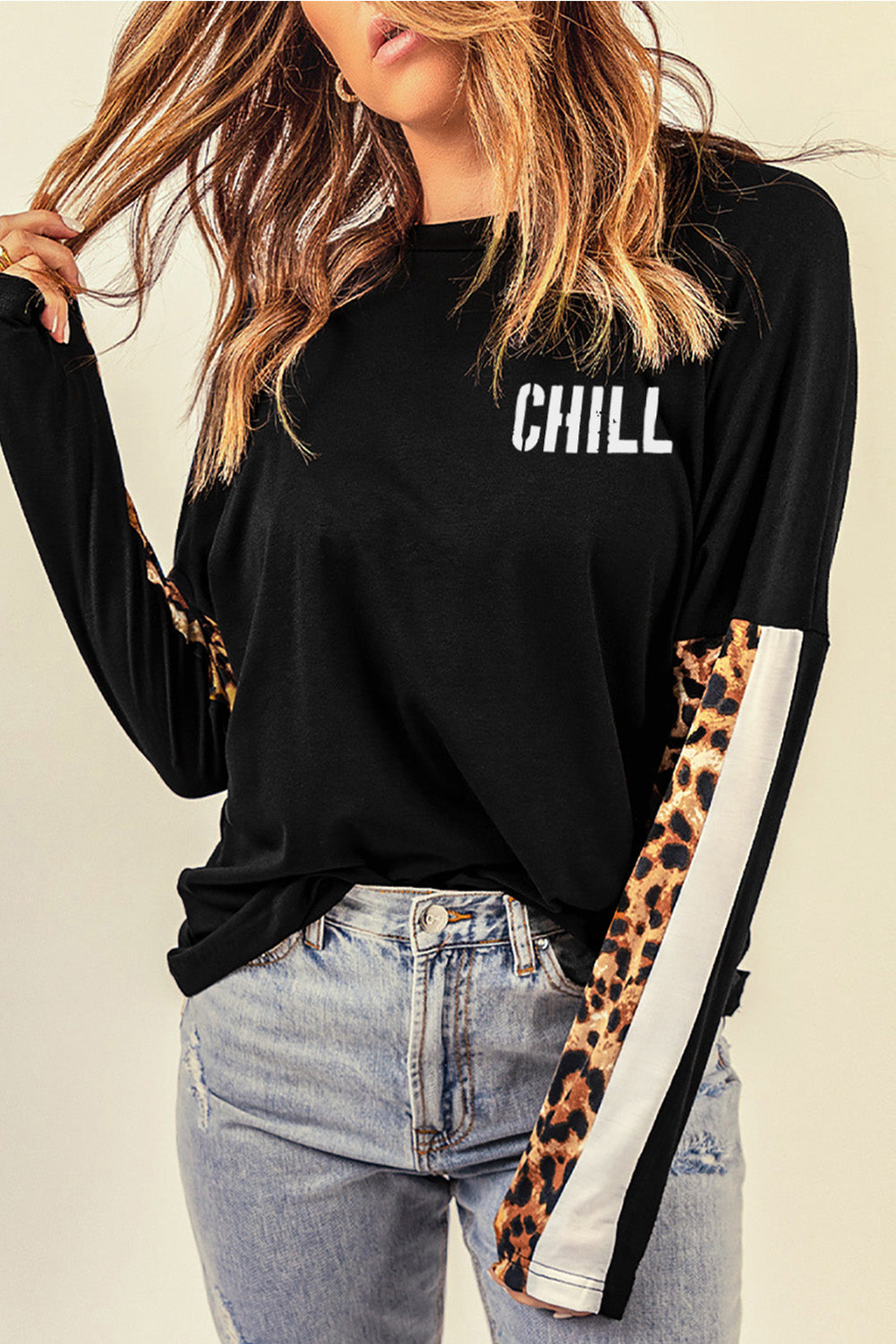 Leopard CHILL Long Sleeve Top