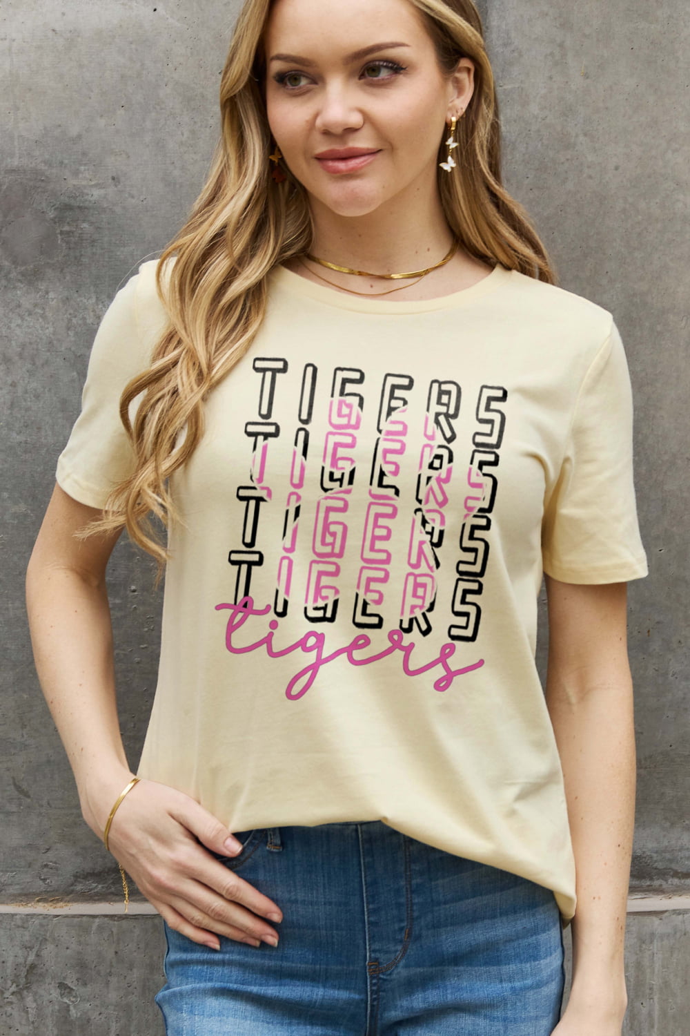 Simply Love Full Size TIGERS Graphic Cotton Tee