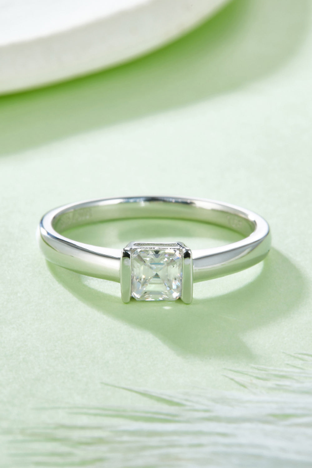 Moissanite 925 Sterling Silver Solitaire Ring