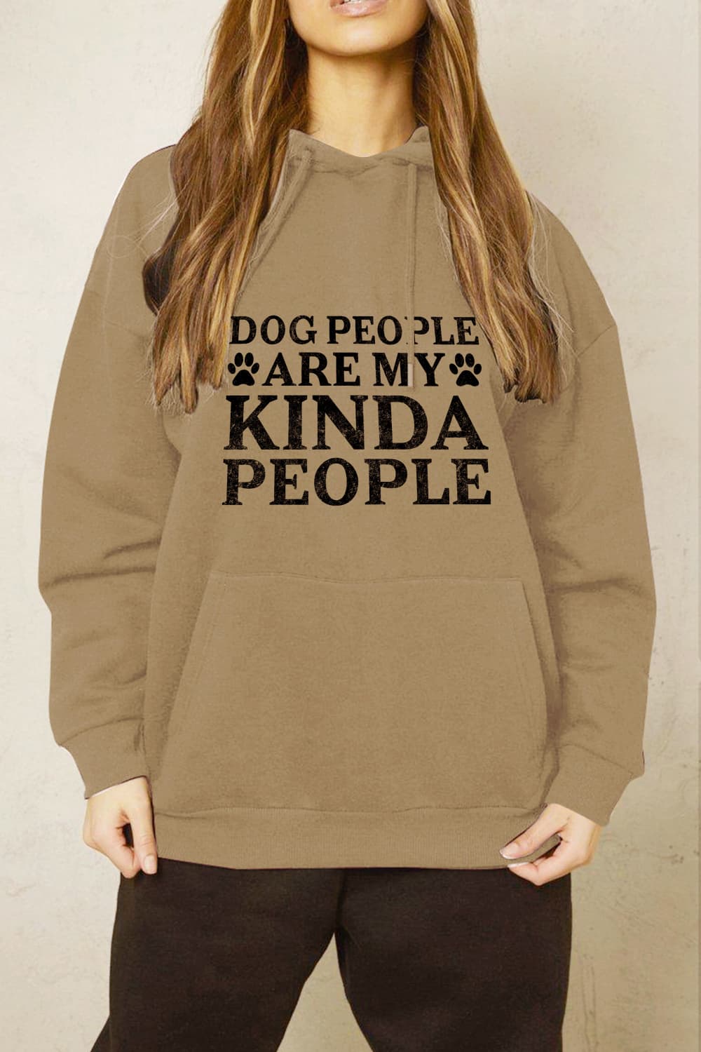 Simply Love Simply Love Full Size Dog Paw Slogan Graphic Hoodie