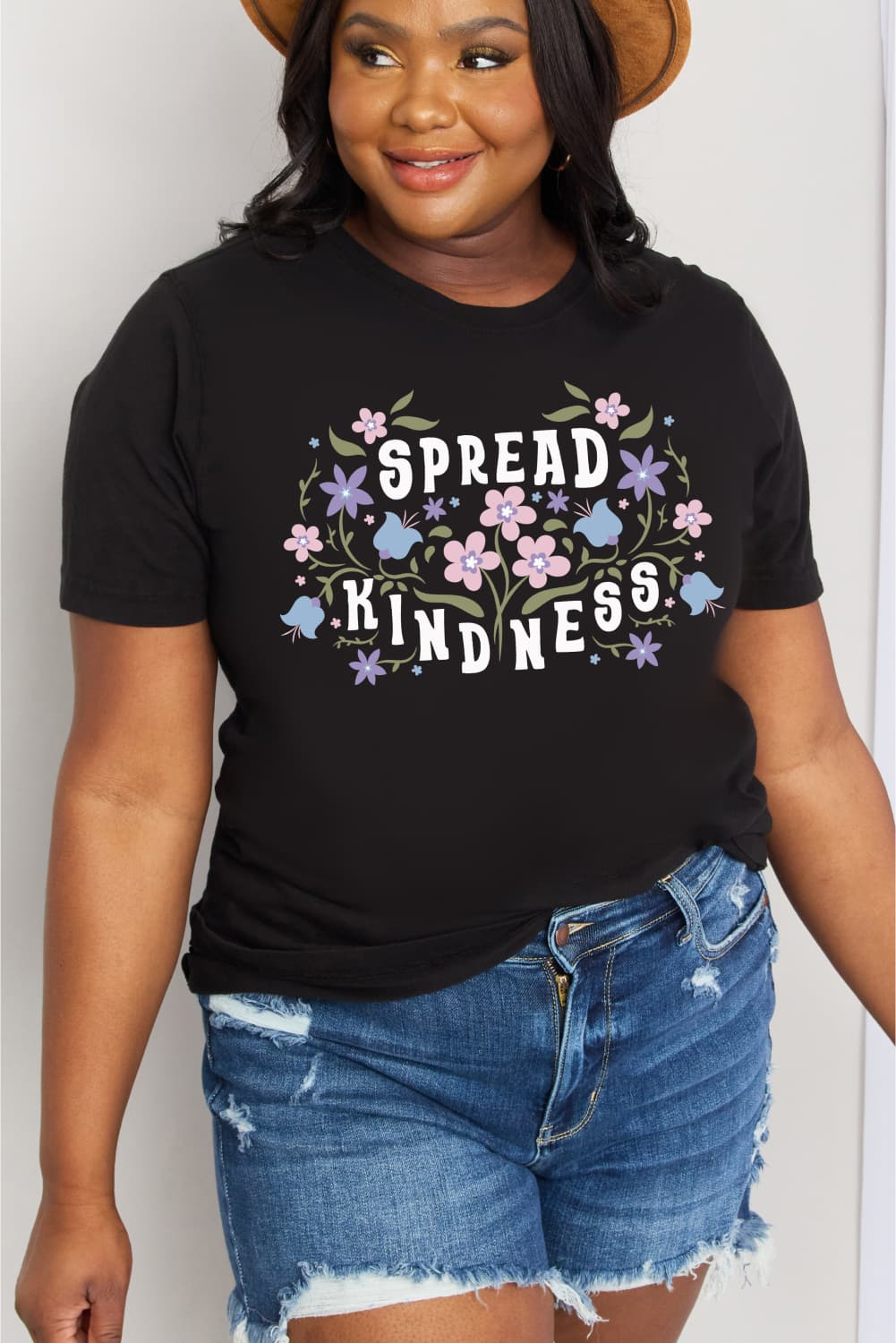 Simply Love Full Size SPREAD KINDNESS Graphic Cotton Tee