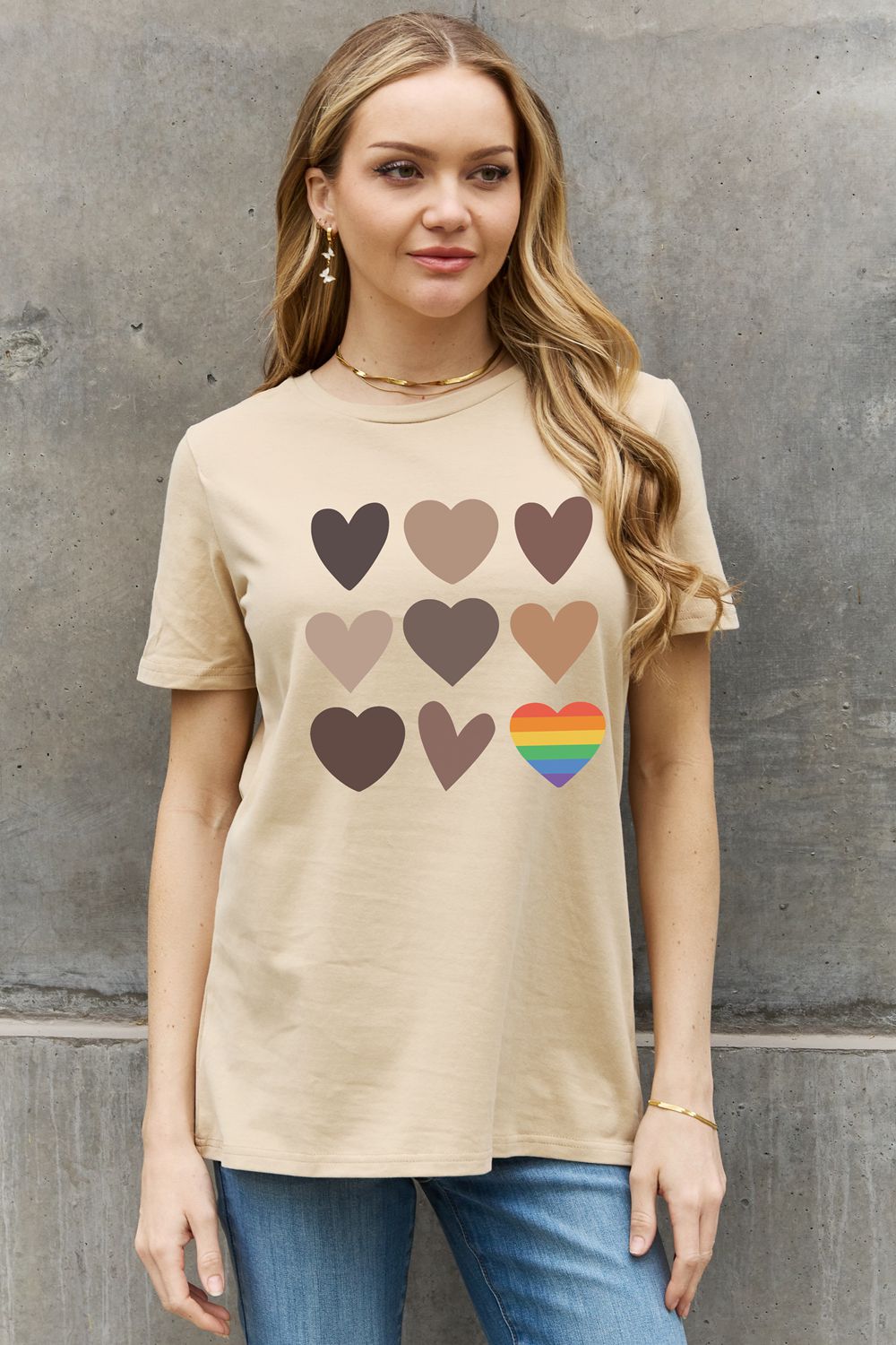 Simply Love Full Size Heart Graphic Cotton Tee