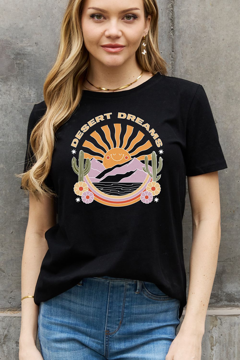 Simply Love Full Size DESERT DREAMS Graphic Cotton Tee