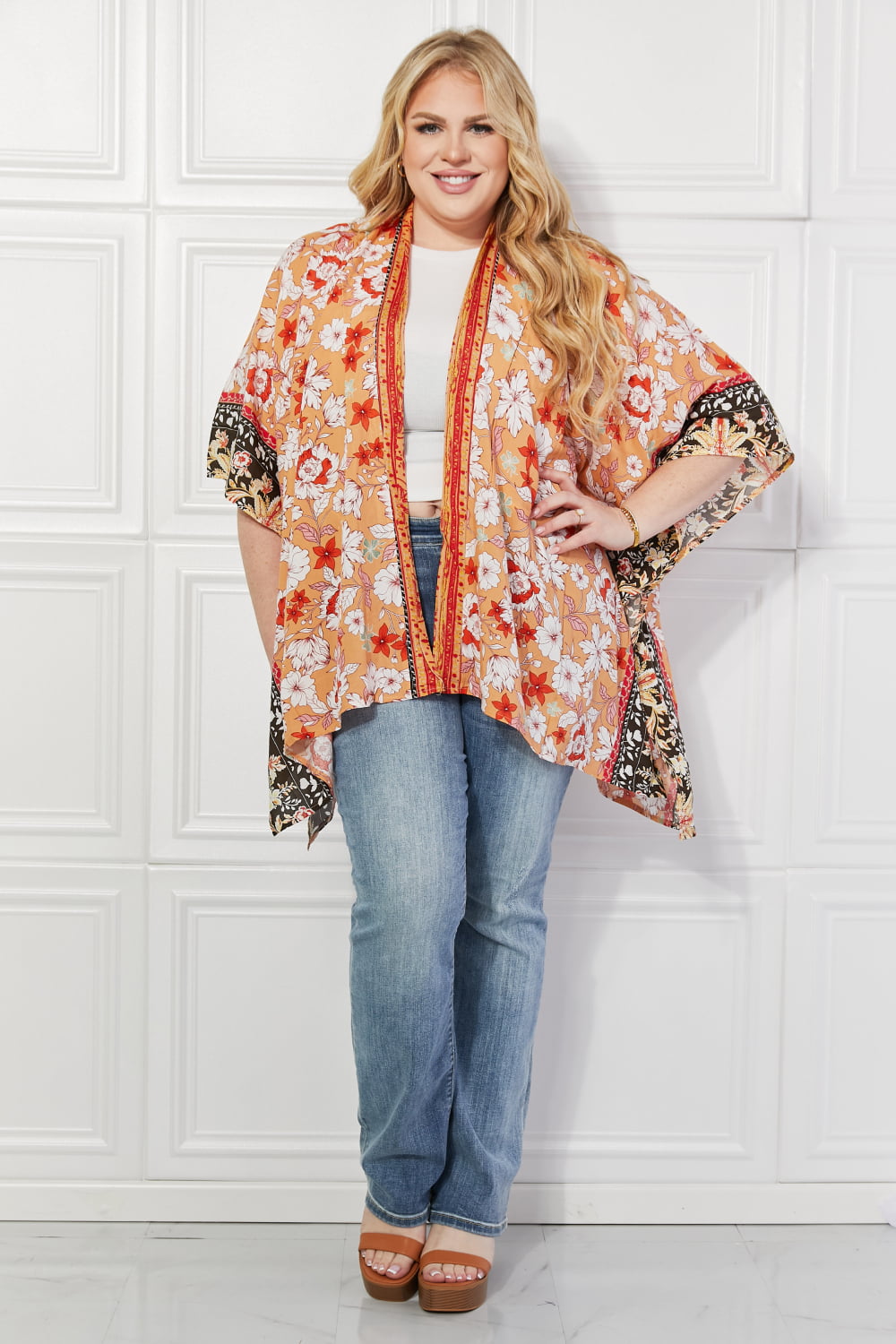 Justin Taylor Peachy Keen Cover-Up  Kimono