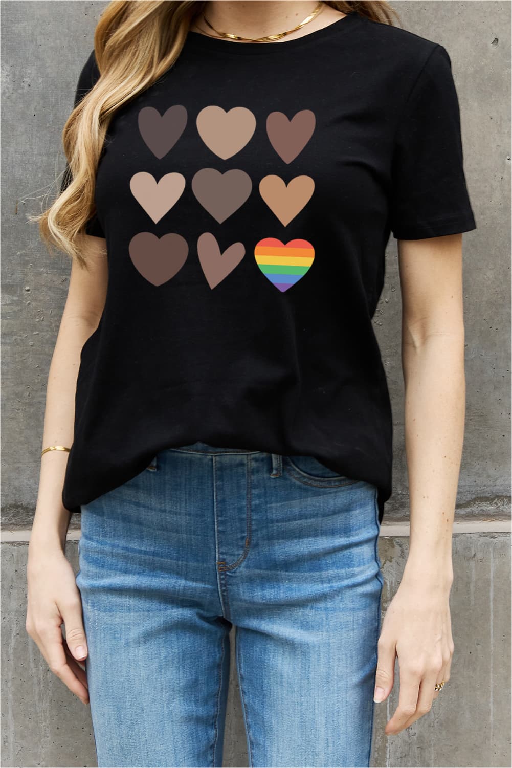 Simply Love Full Size Heart Graphic Cotton Tee