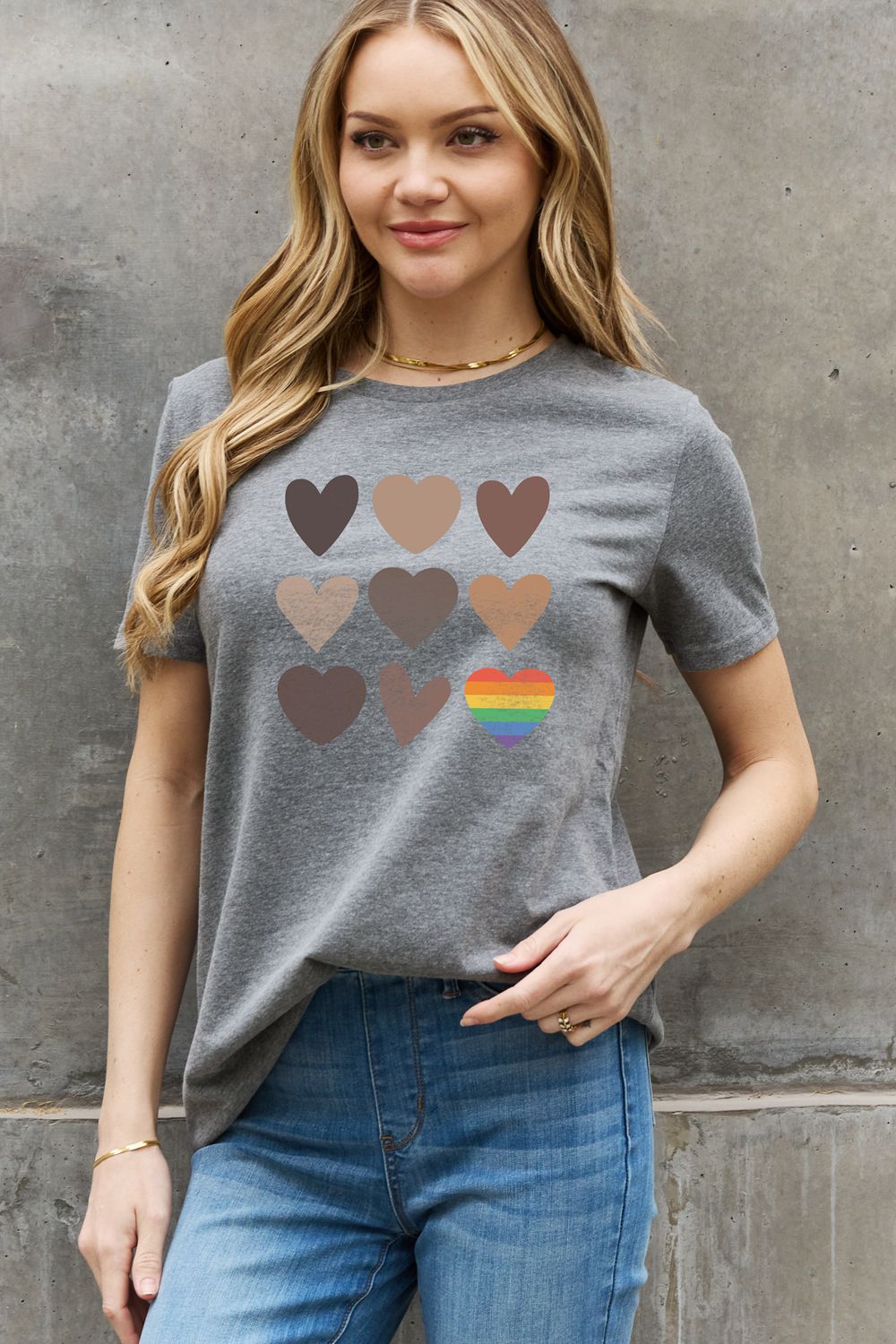 Simply Love Full Size Heart Graphic Cotton Tee