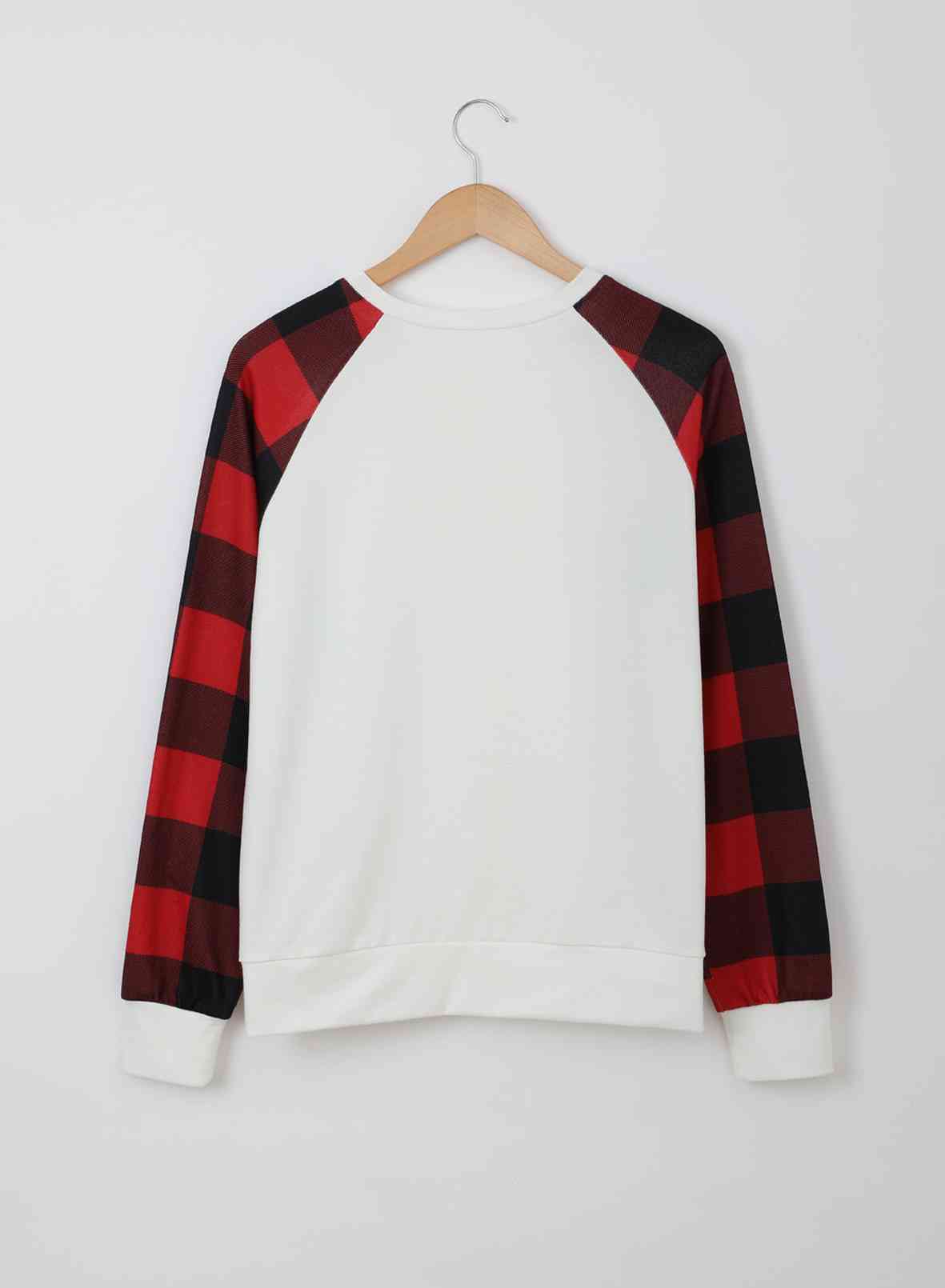 Christmas Buffalo Plaid Long Sleeve Sweatshirt