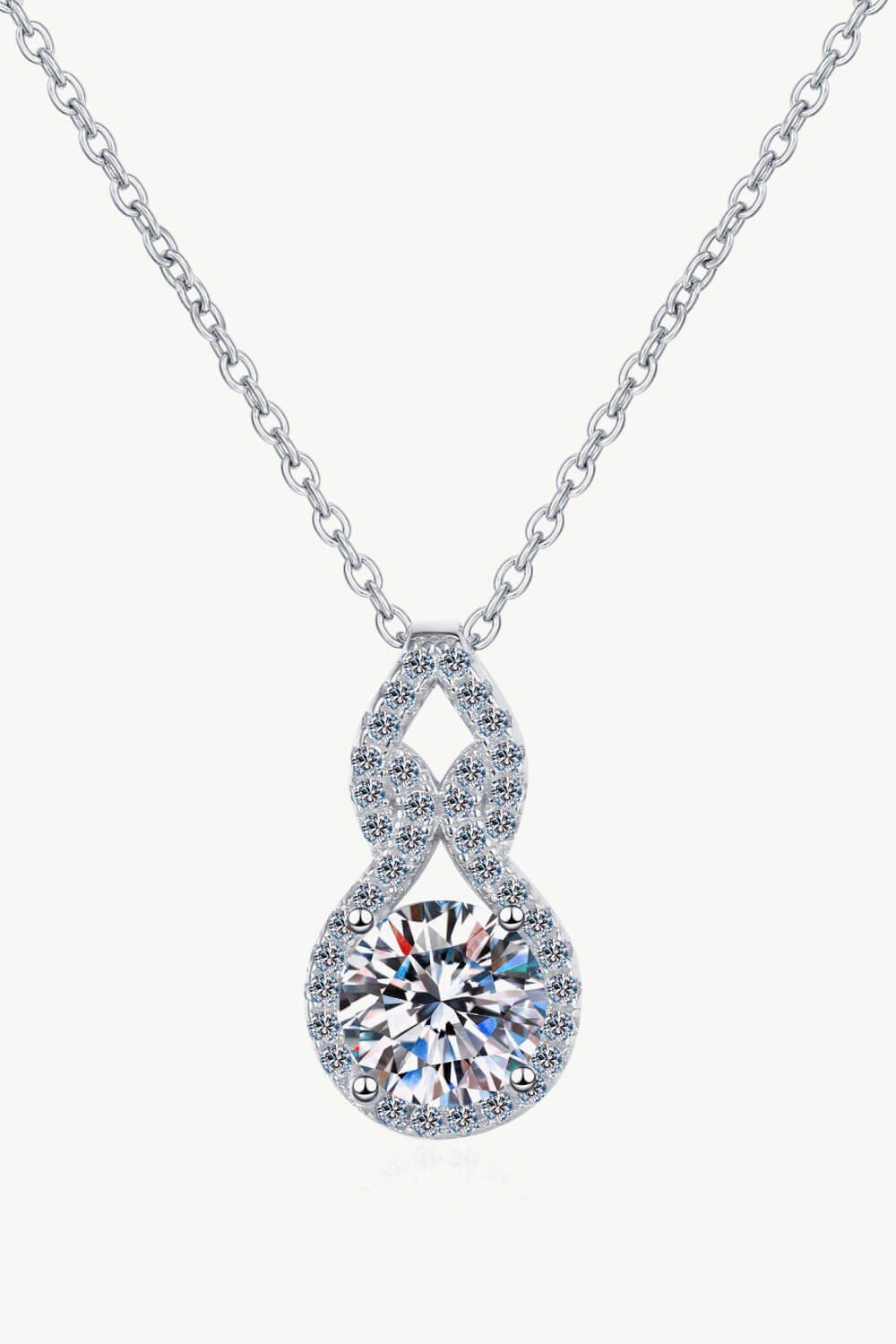 1 Carat Moissanite Pendant Necklace