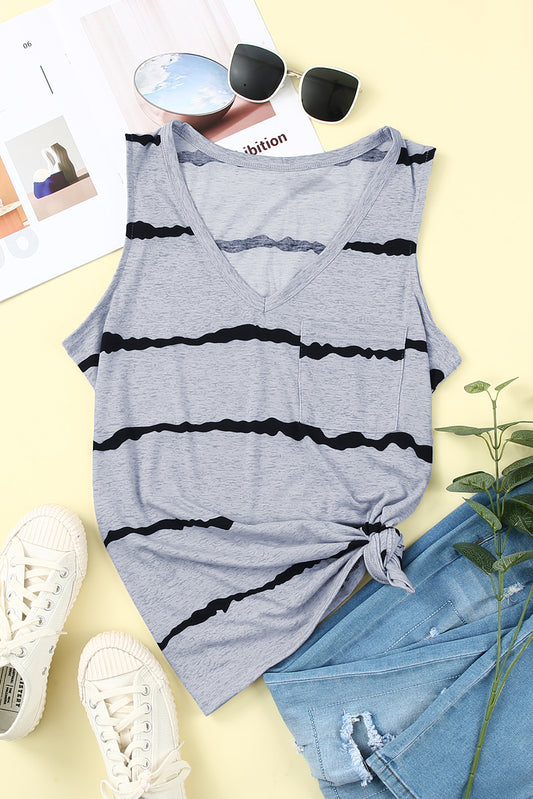 Tie-Dye V-Neck Tank