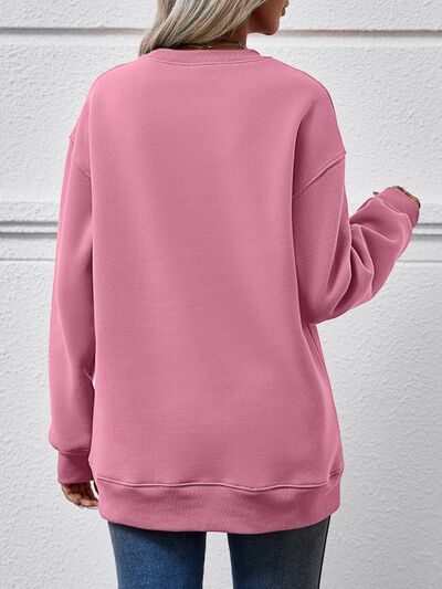 MERRY CHRISTMAS Dropped Shoulder Sweatshirt