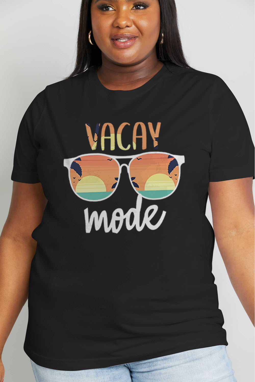 Simply Love Full Size VACAY MODE Graphic Cotton Tee