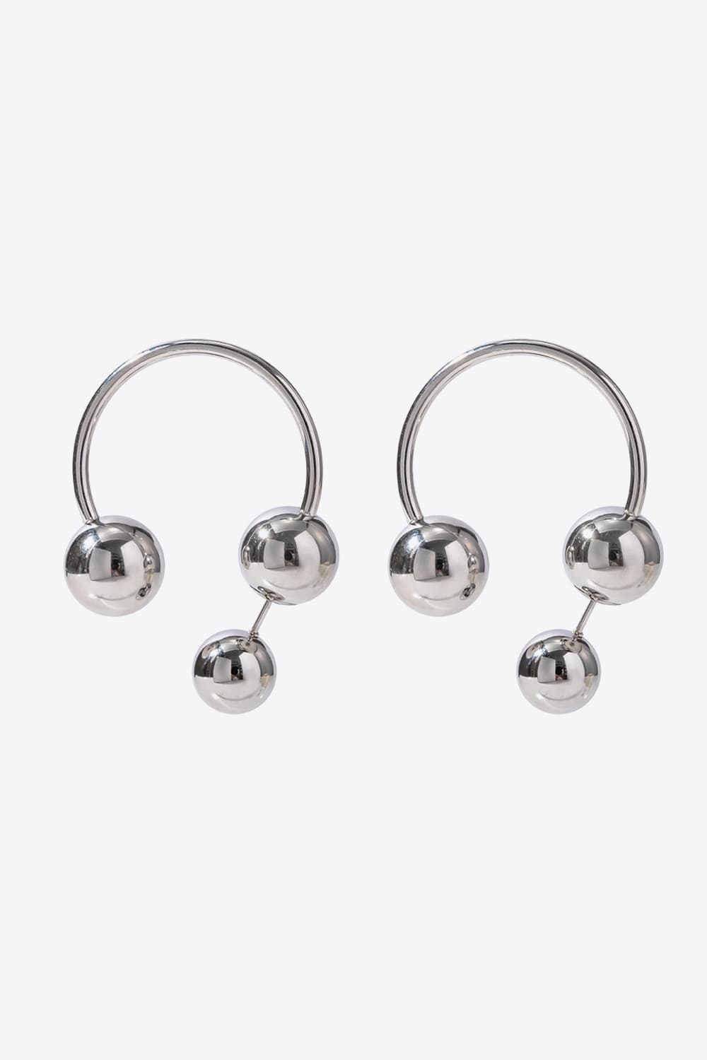 Stainless Steel Ball Earrings