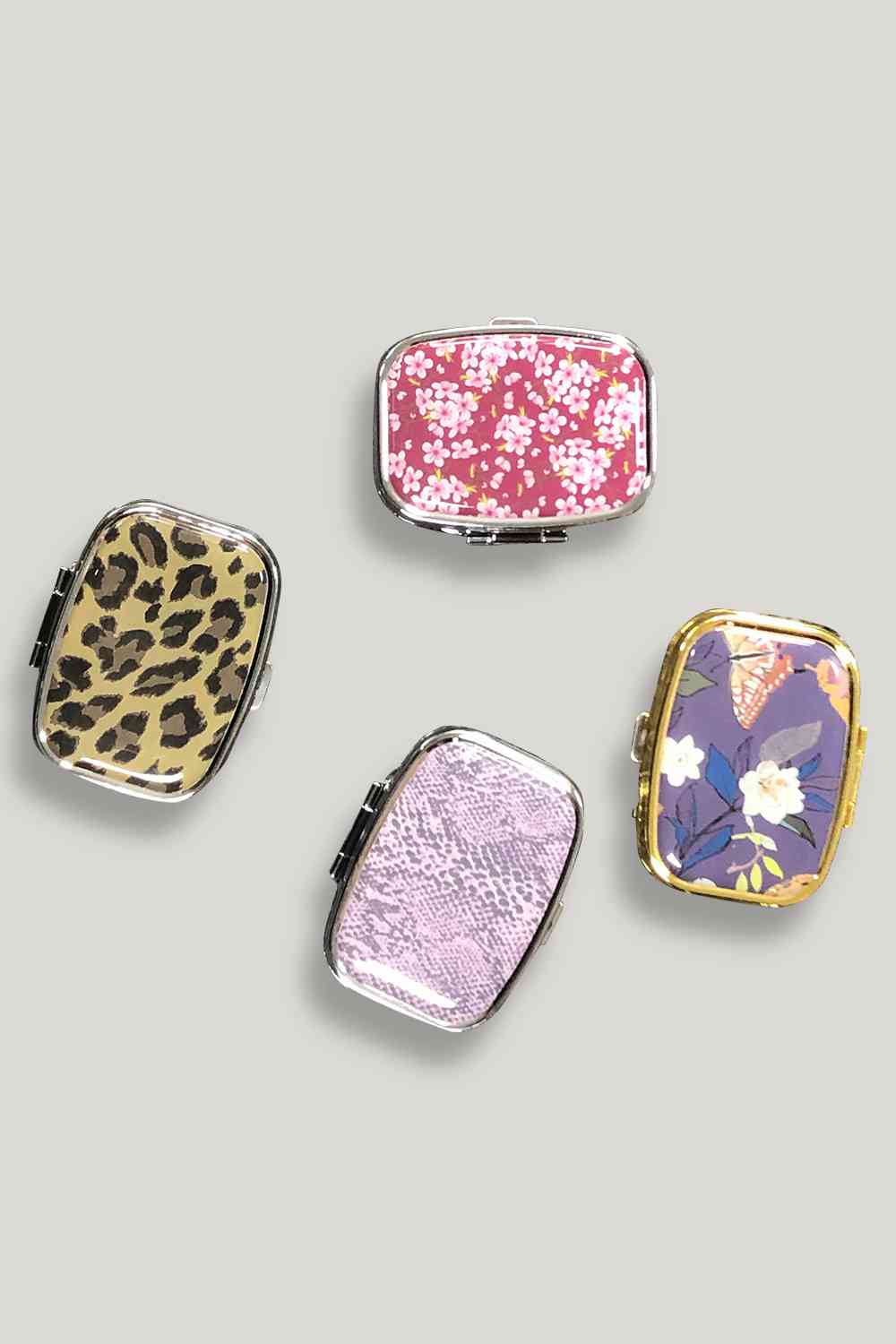 Random 4-Piece Metal Pill Cases