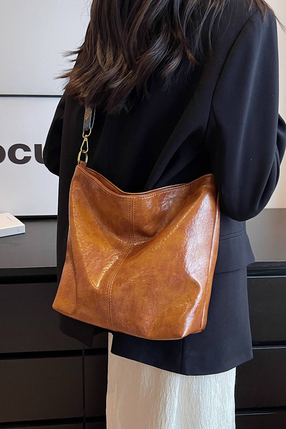 PU Leather Shoulder Bag