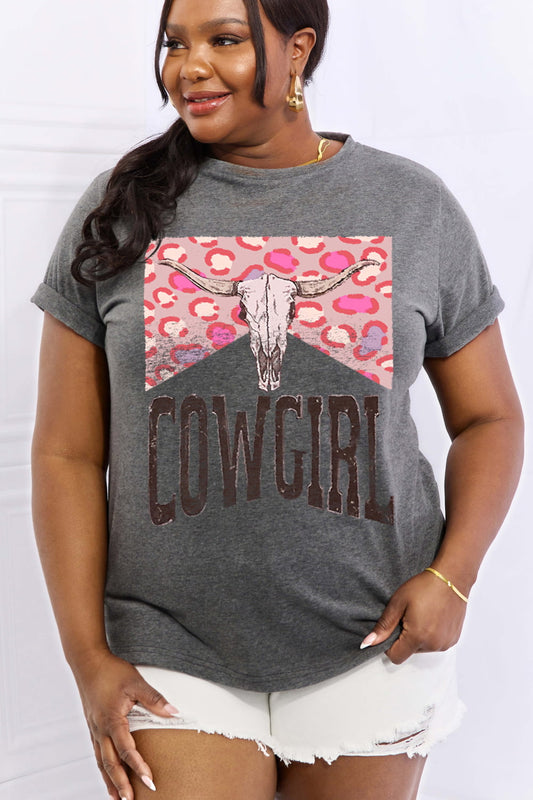 Simply Love Full Size COWGIRL Graphic Cotton Tee